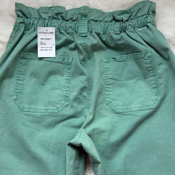 MOTHER The YOYO Ruffle Greaser Ankle Killing Time Deep Sea High-Rise Jeans-29 - Picture 9 of 16